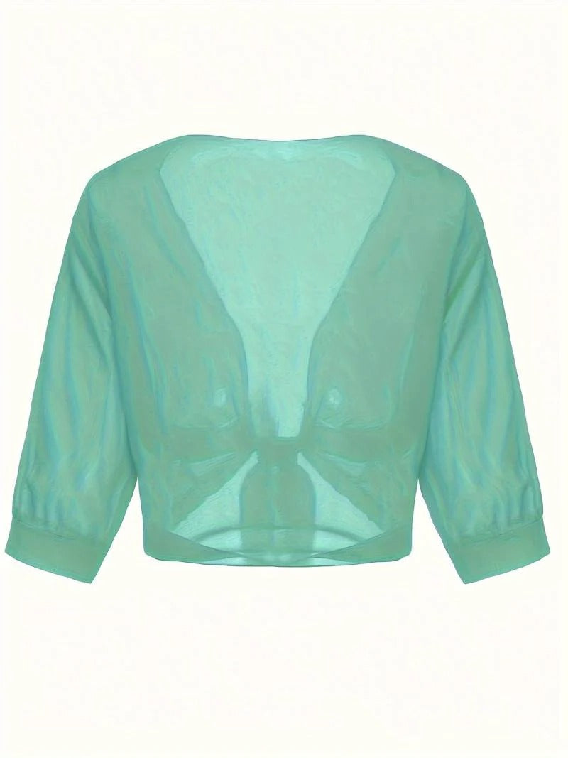 Nalella | Women's Floral Oversized Wide-Leg Beach Top