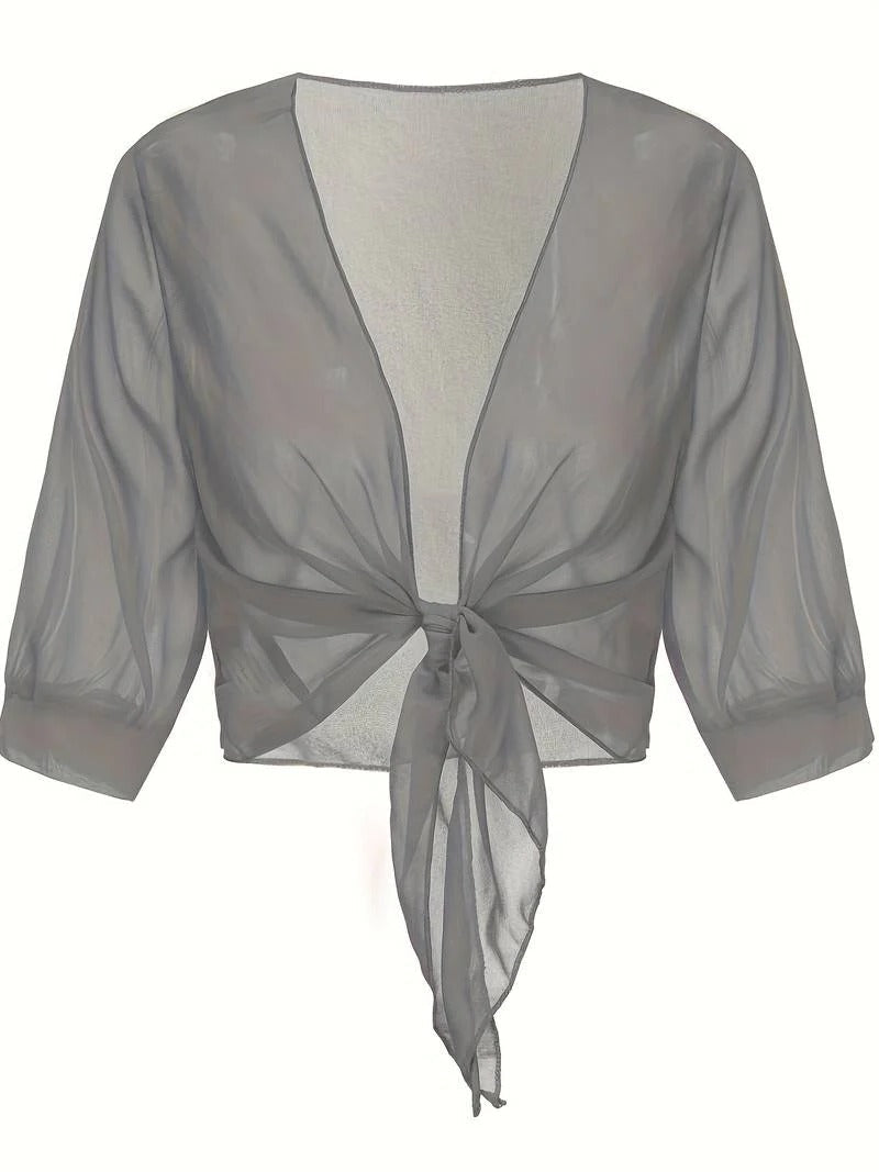 Nalella | Women's Floral Oversized Wide-Leg Beach Top
