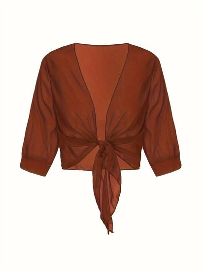 Nalella | Women's Floral Oversized Wide-Leg Beach Top