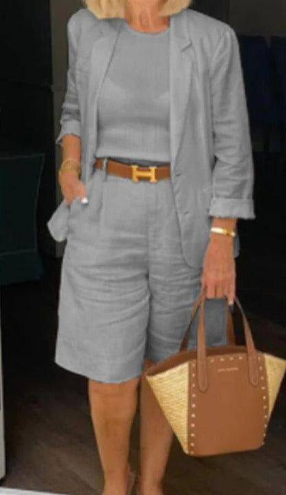 Moldavite | Women's Workwear Blazer Bermuda Set