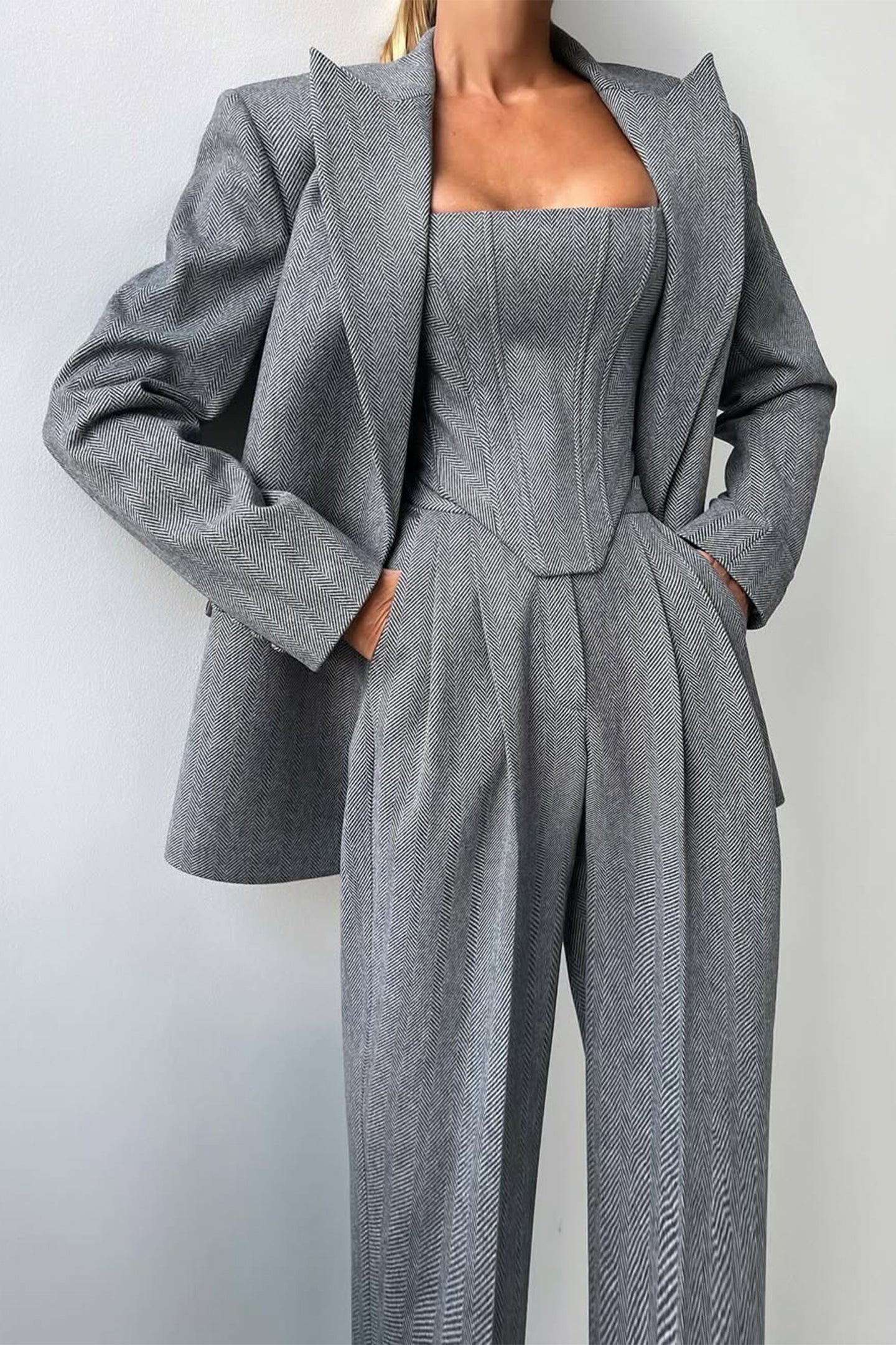Calendra | Women's Workwear Herringbone Three Set