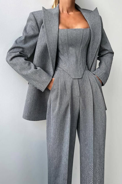 Calendra | Women's Workwear Herringbone Three Set