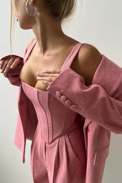 Calendra | Women's Workwear Herringbone Three Set