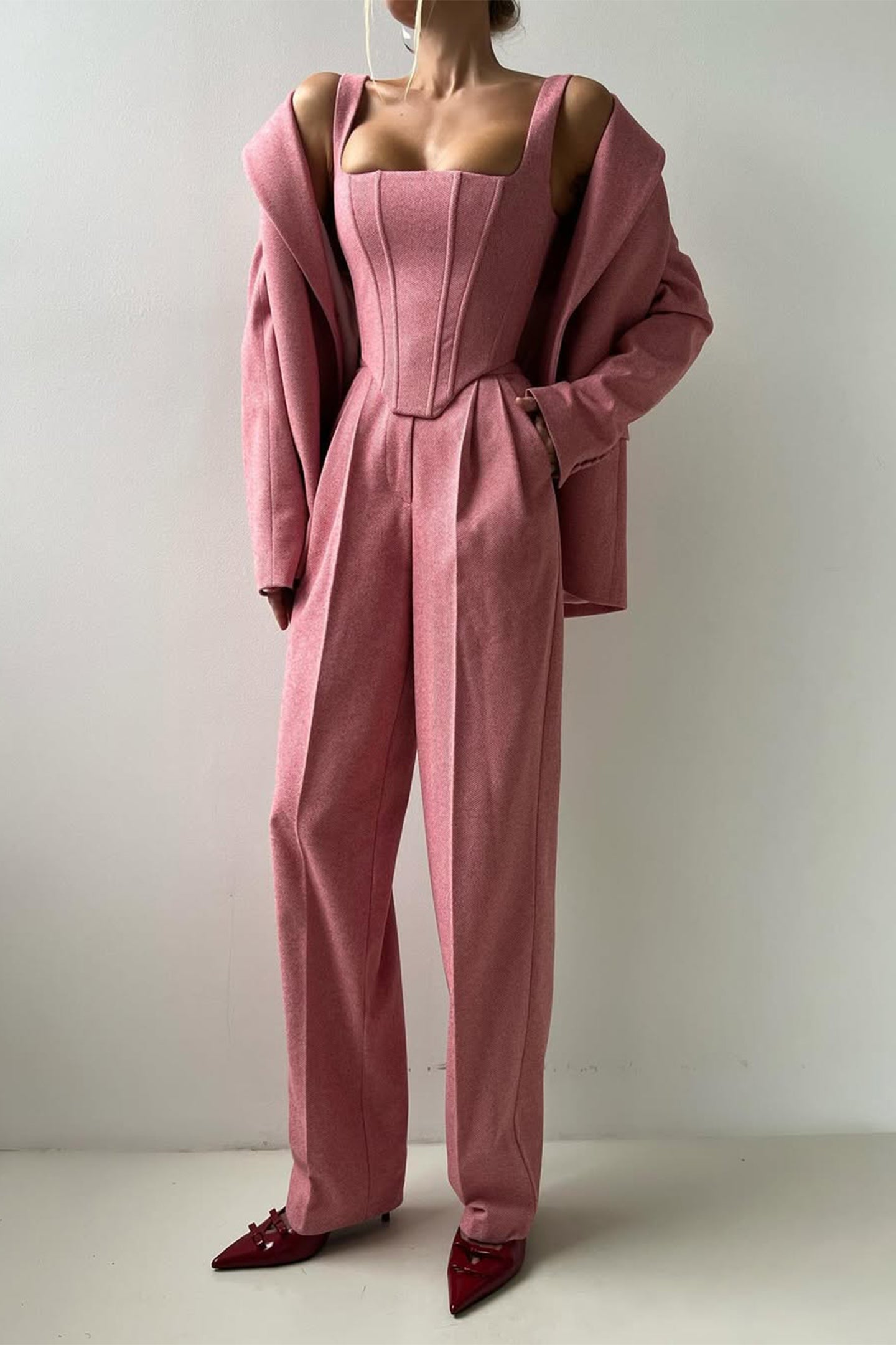 Calendra | Women's Workwear Herringbone Three Set