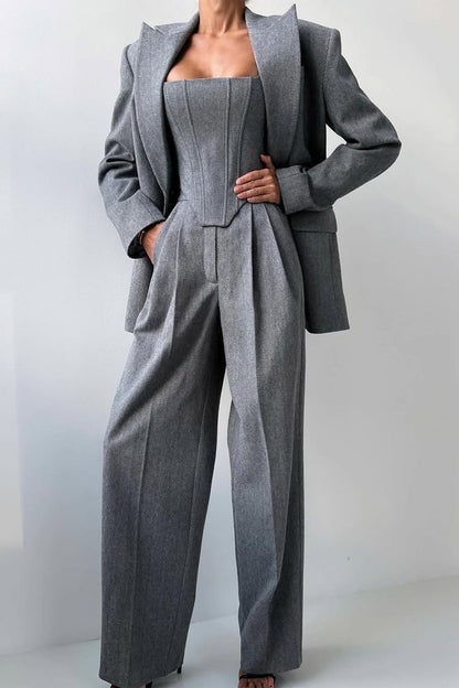 Calendra | Women's Workwear Herringbone Three Set