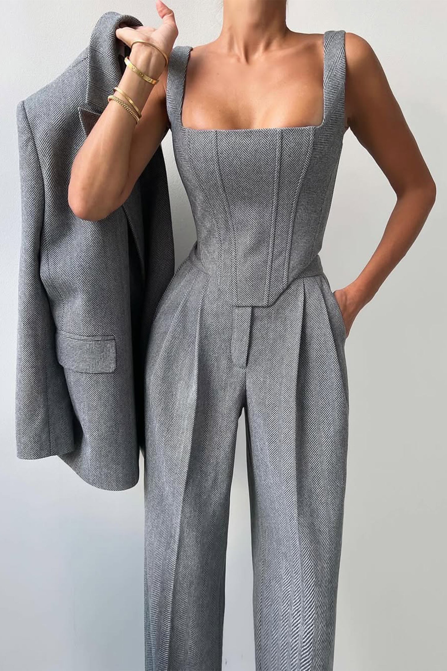 Calendra | Women's Workwear Herringbone Three Set