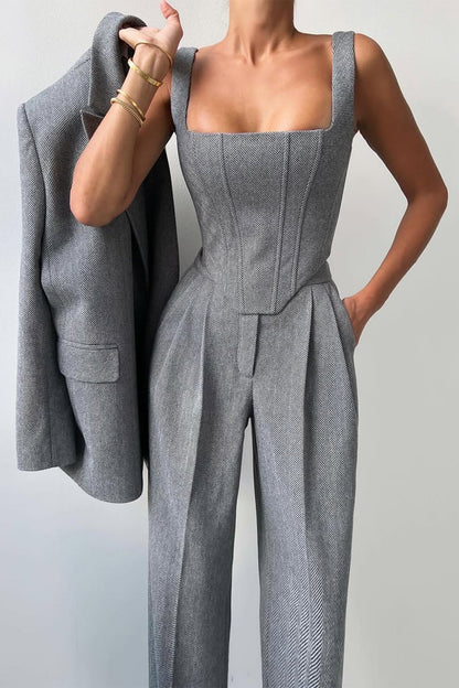 Calendra | Women's Workwear Herringbone Three Set