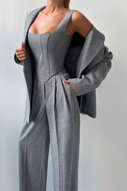 Calendra | Women's Workwear Herringbone Three Set