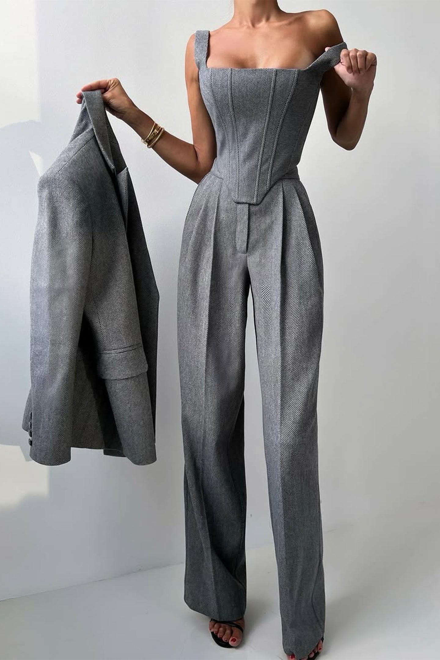 Calendra | Women's Workwear Herringbone Three Set