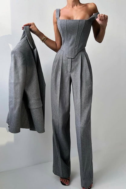 Calendra | Women's Workwear Herringbone Three Set