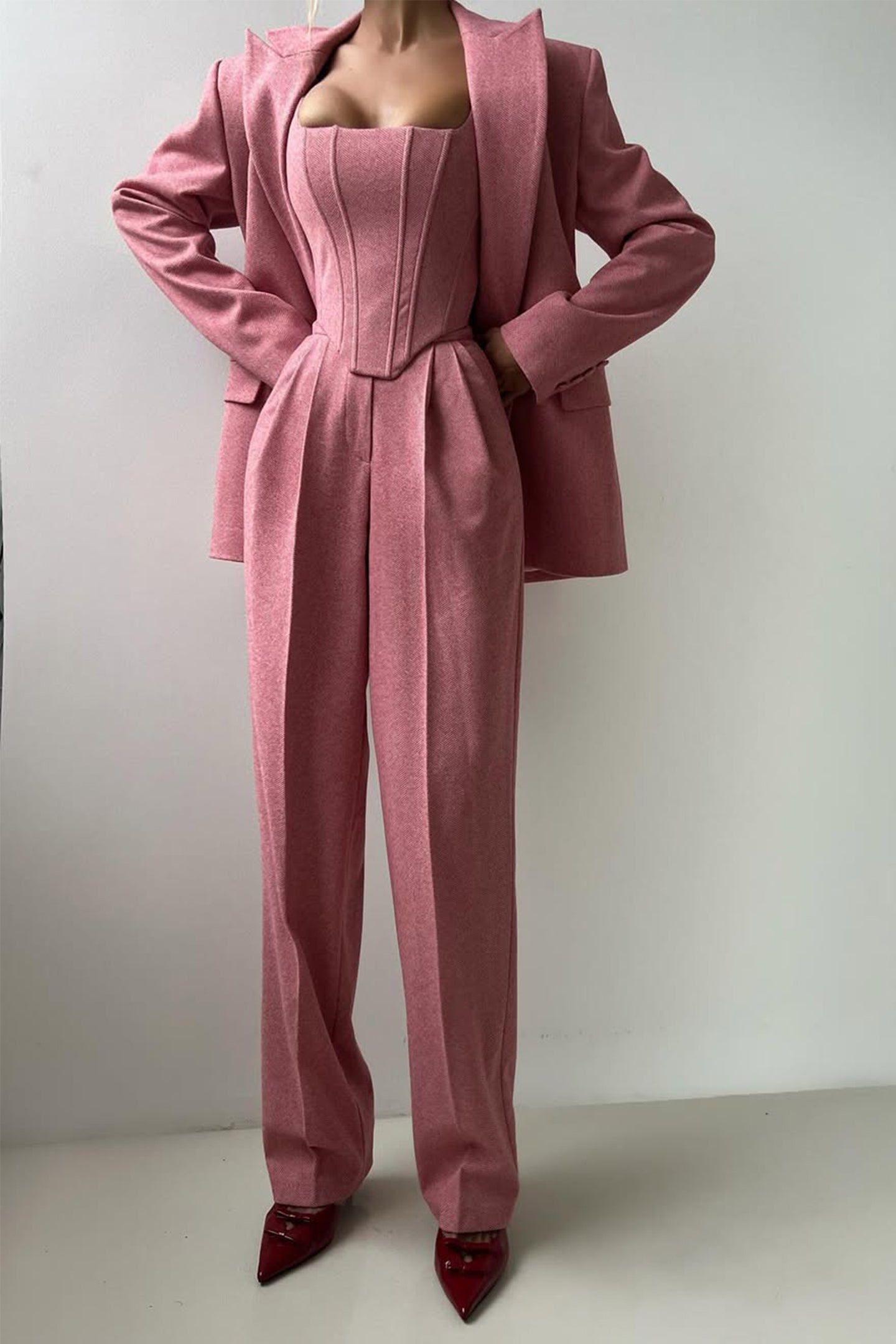 Calendra | Women's Workwear Herringbone Three Set