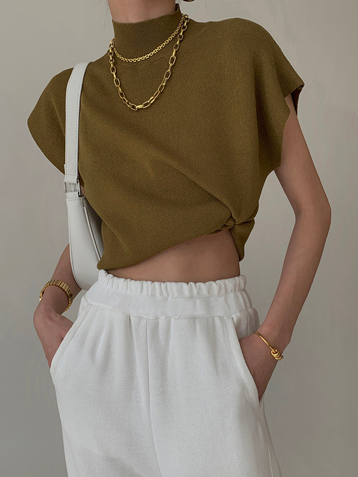 Velira | Women's Lace High-Neck Wide-Leg Summer Top