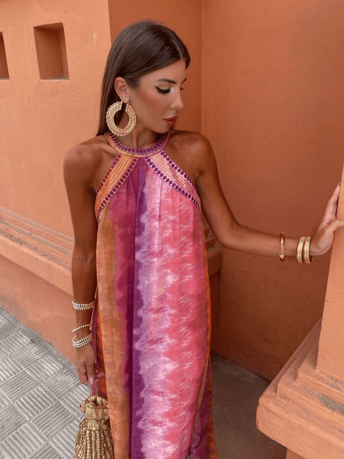 Valena | Women's Wedding Guest Ombre Dress