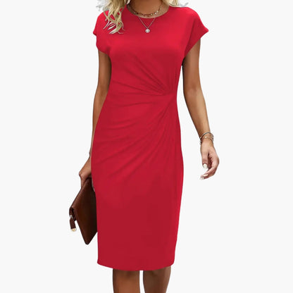 Millicent | Women's Midi Workwear Round Dress