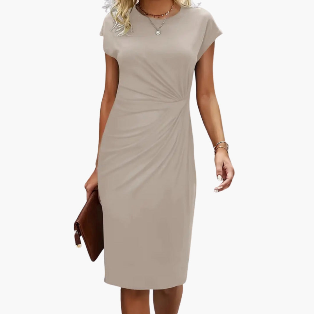 Millicent | Women's Midi Workwear Round Dress