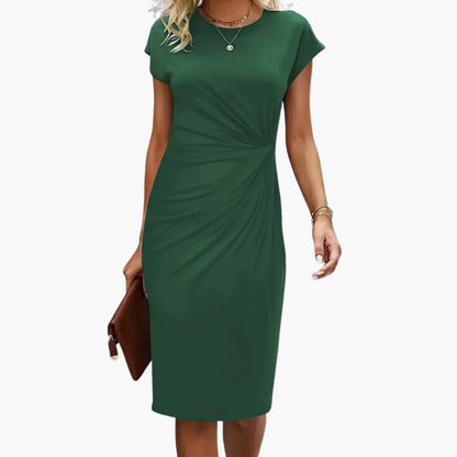 Millicent | Women's Midi Workwear Round Dress