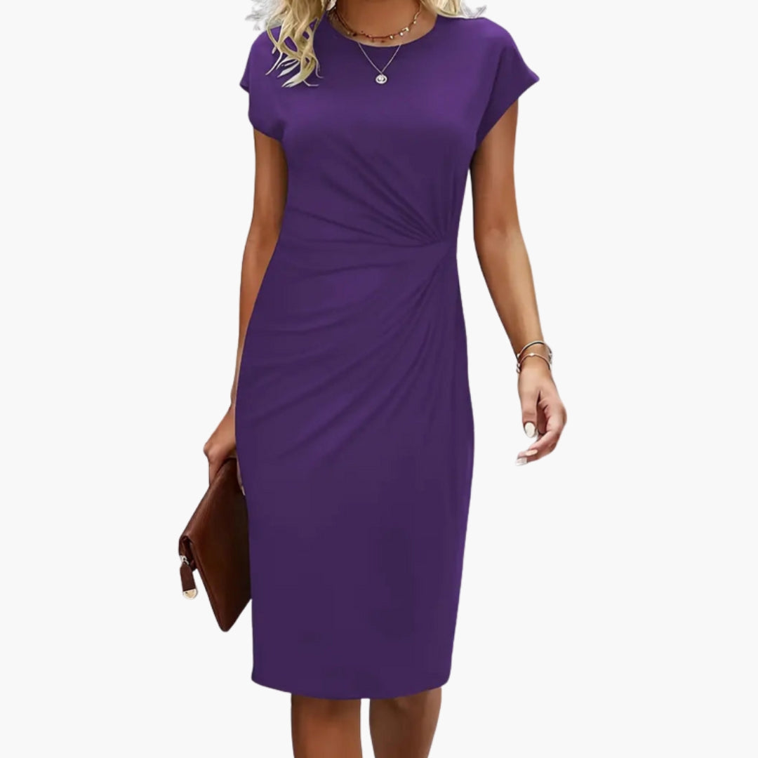 Millicent | Women's Midi Workwear Round Dress