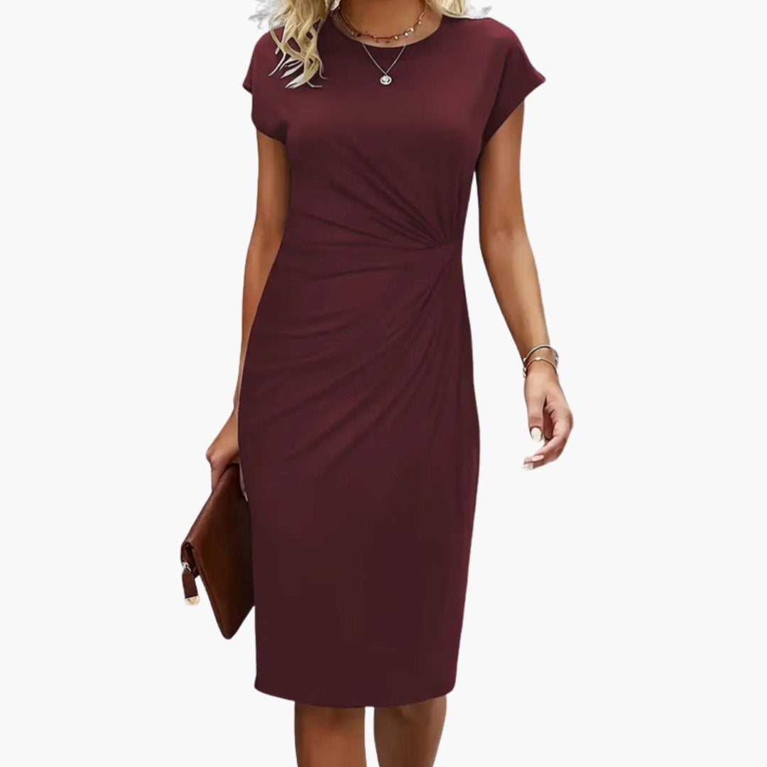 Millicent | Women's Midi Workwear Round Dress