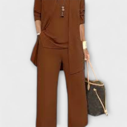 Bahjat | Women's Oversized Wide-Leg Three Set