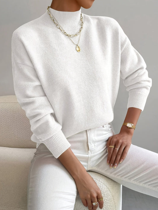 Yolinka | Women's High-Neck Workwear Refined Jumper