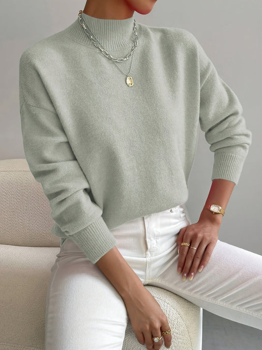Yolinka | Women's High-Neck Workwear Refined Jumper