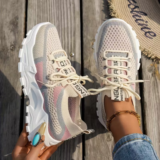 Kerstin | Women's Lace Breathable Mesh Trainers
