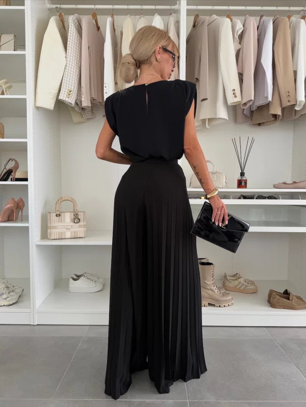 Diseline | Women's Oversized Wide-Leg Casual Set