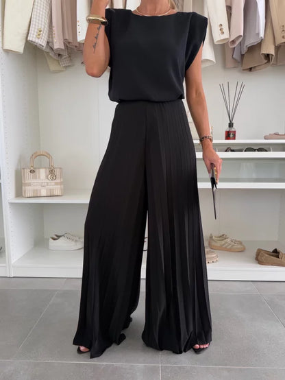 Diseline | Women's Oversized Wide-Leg Casual Set