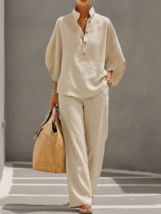 Fluorite | Women's Wide-Leg Beach Piece Trousers
