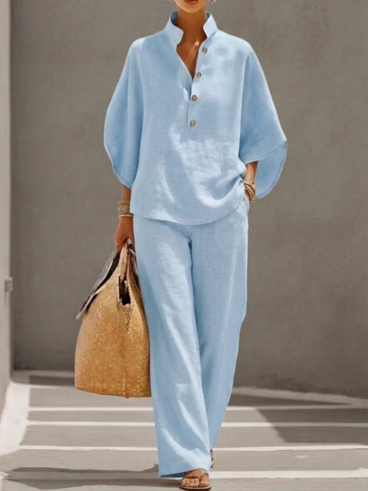 Fluorite | Women's Wide-Leg Beach Piece Trousers