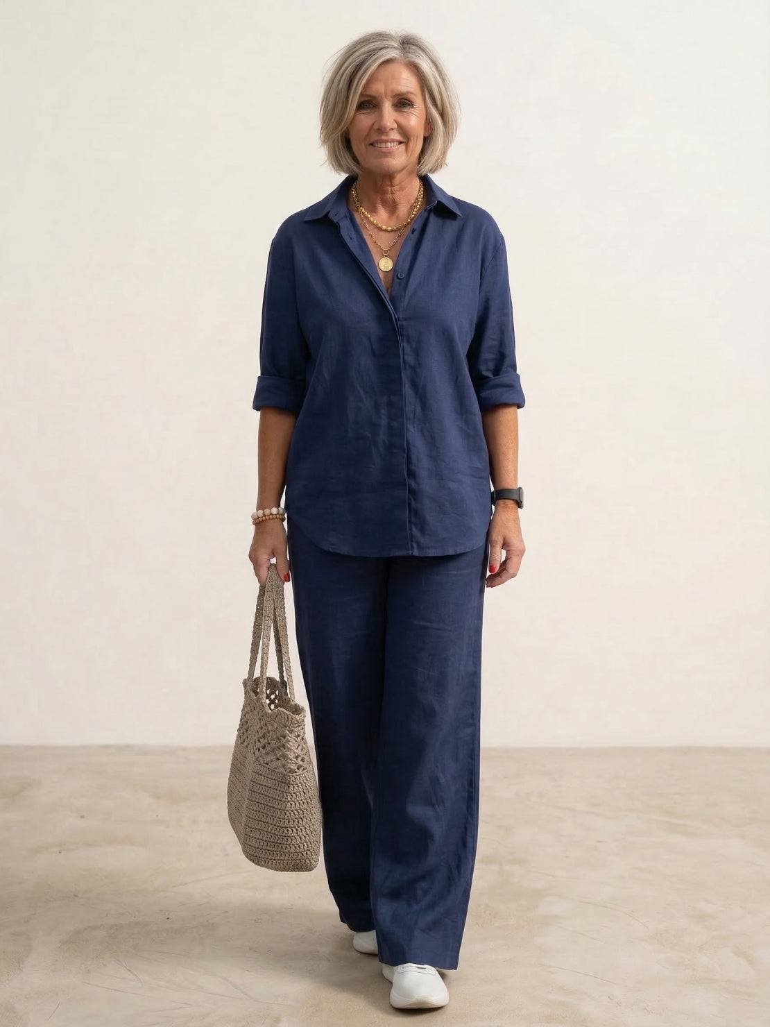 Hauyne | Women's Oversized Wide-Leg Casual Set
