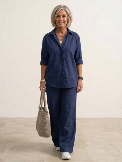 Hauyne | Women's Oversized Wide-Leg Casual Set
