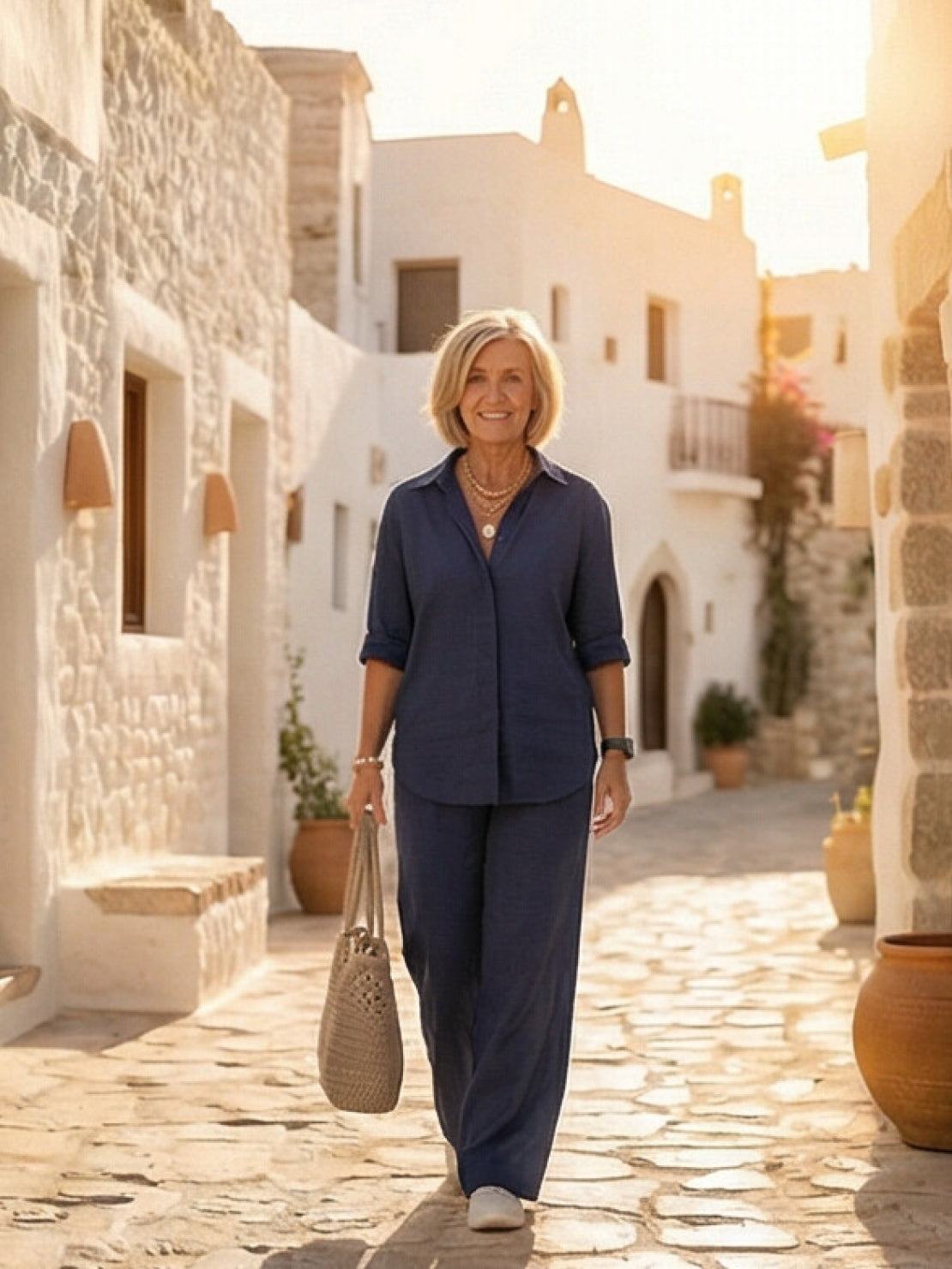 Hauyne | Women's Oversized Wide-Leg Casual Set