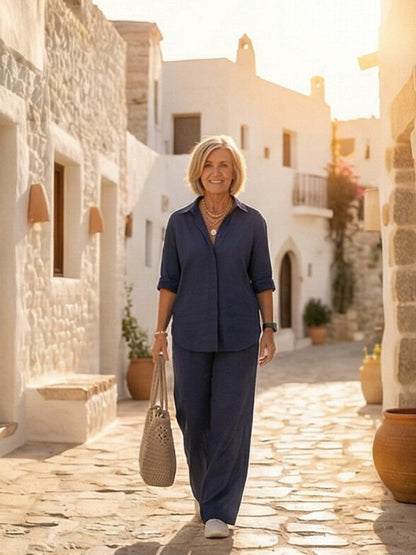 Hauyne | Women's Oversized Wide-Leg Casual Set