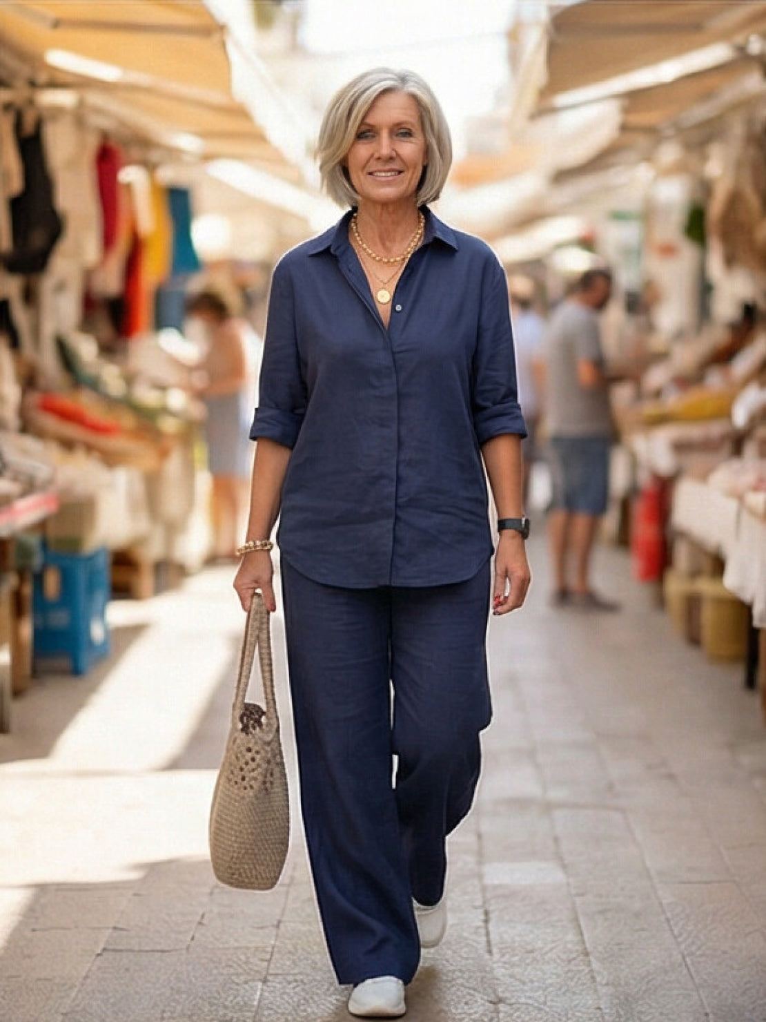 Hauyne | Women's Oversized Wide-Leg Casual Set