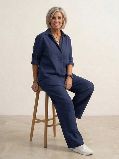 Hauyne | Women's Oversized Wide-Leg Casual Set