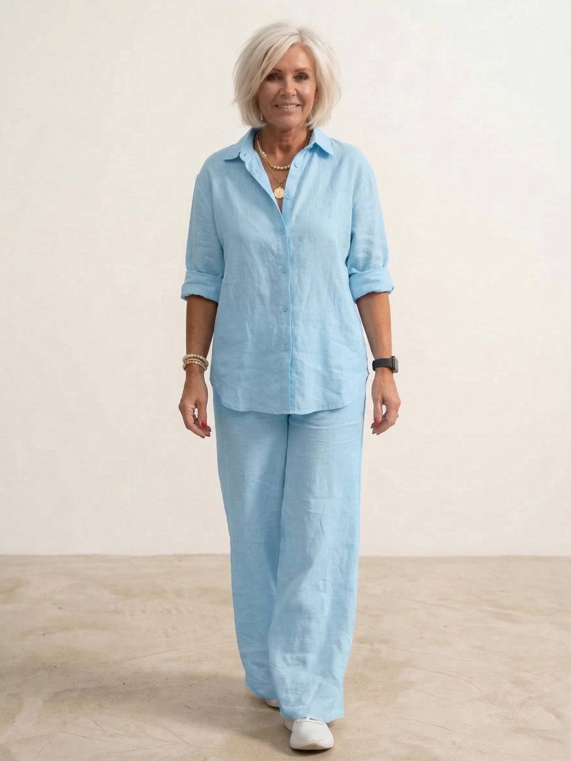 Hauyne | Women's Oversized Wide-Leg Casual Set