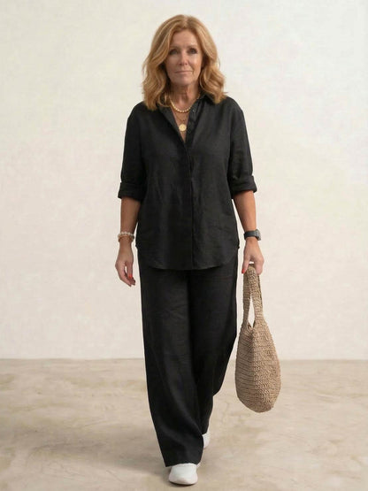 Hauyne | Women's Oversized Wide-Leg Casual Set