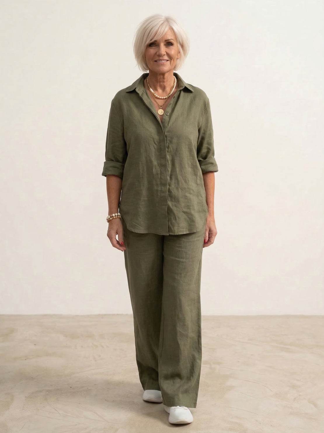 Hauyne | Women's Oversized Wide-Leg Casual Set