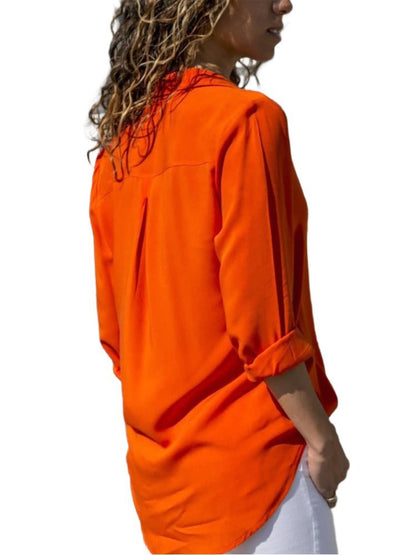 Velaria | Women's Oversized Workwear Sleeve Shirt