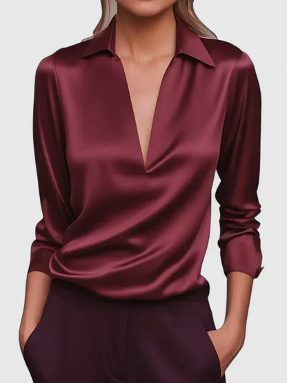Zelanira | Women's Oversized Workwear Collared Blouse