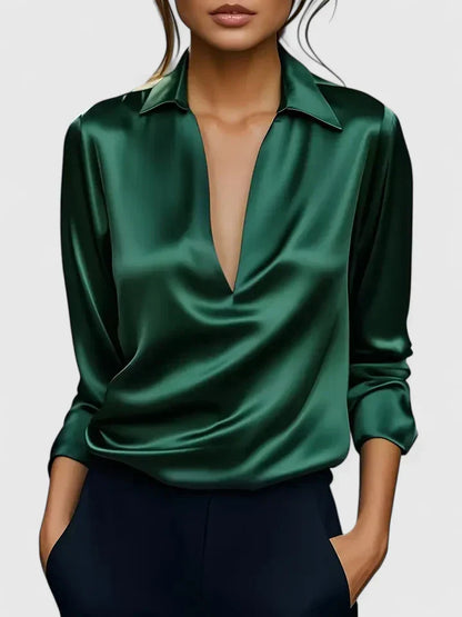 Zelanira | Women's Oversized Workwear Collared Blouse