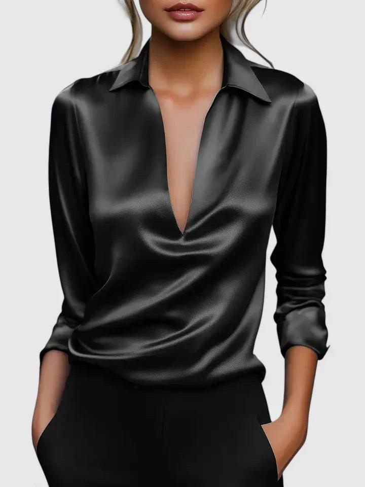 Zelanira | Women's Oversized Workwear Collared Blouse