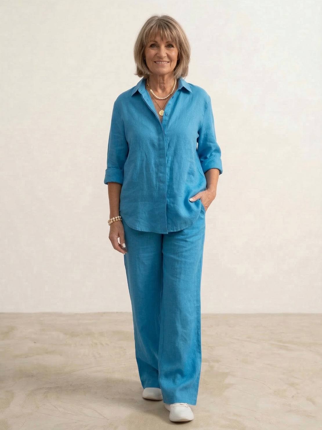 Hauyne | Women's Oversized Wide-Leg Casual Set