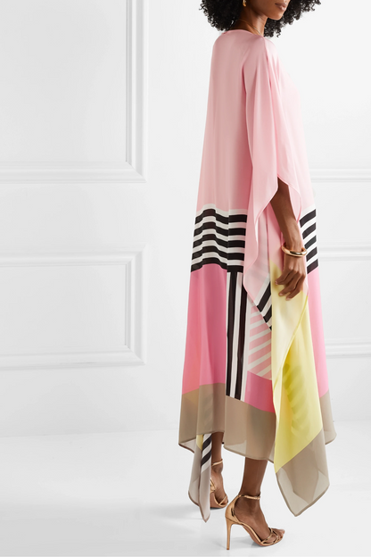 Pandora | Women's Maxi Striped Lace Summer Dress