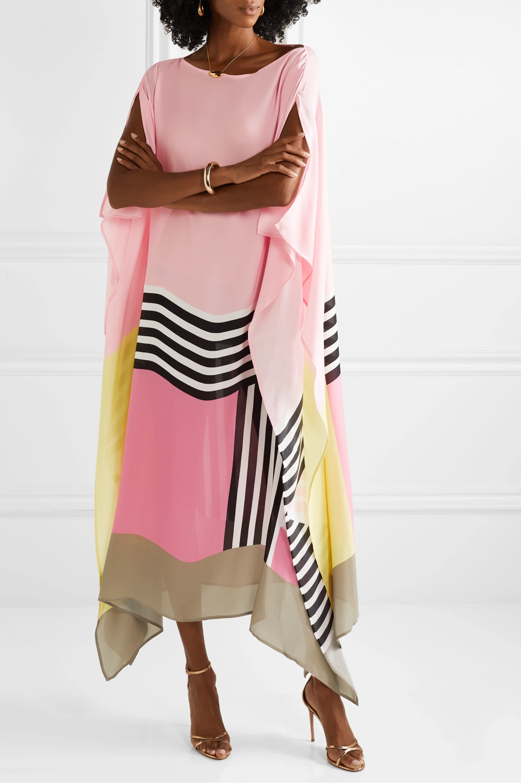 Pandora | Women's Maxi Striped Lace Summer Dress