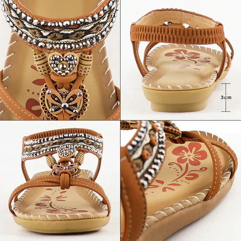 Gytha | Women's Strappy Open-Toe Comfortable Sandals