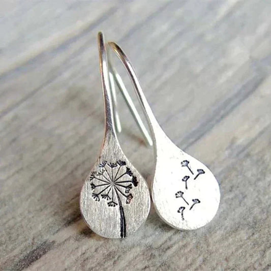 Valedra | Women's Sterling Silver Dandelion Earrings