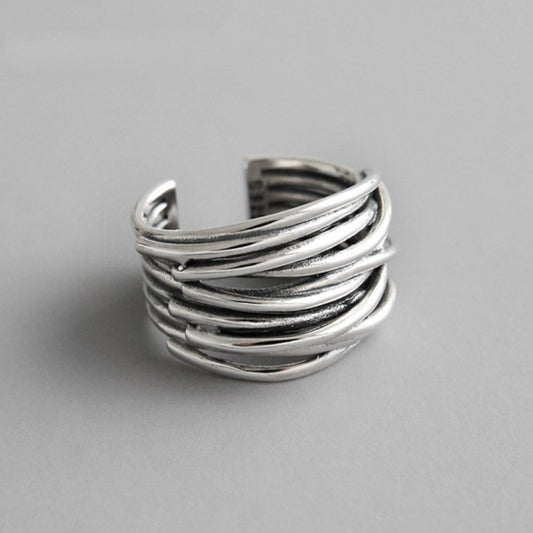 Savara | Women's Sterling Silver Adjustable Ring