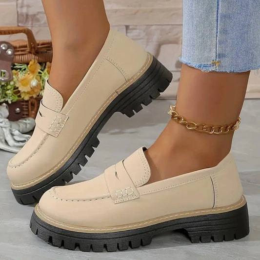 Kalliope | Women's Workwear Chunky Platform Loafers
